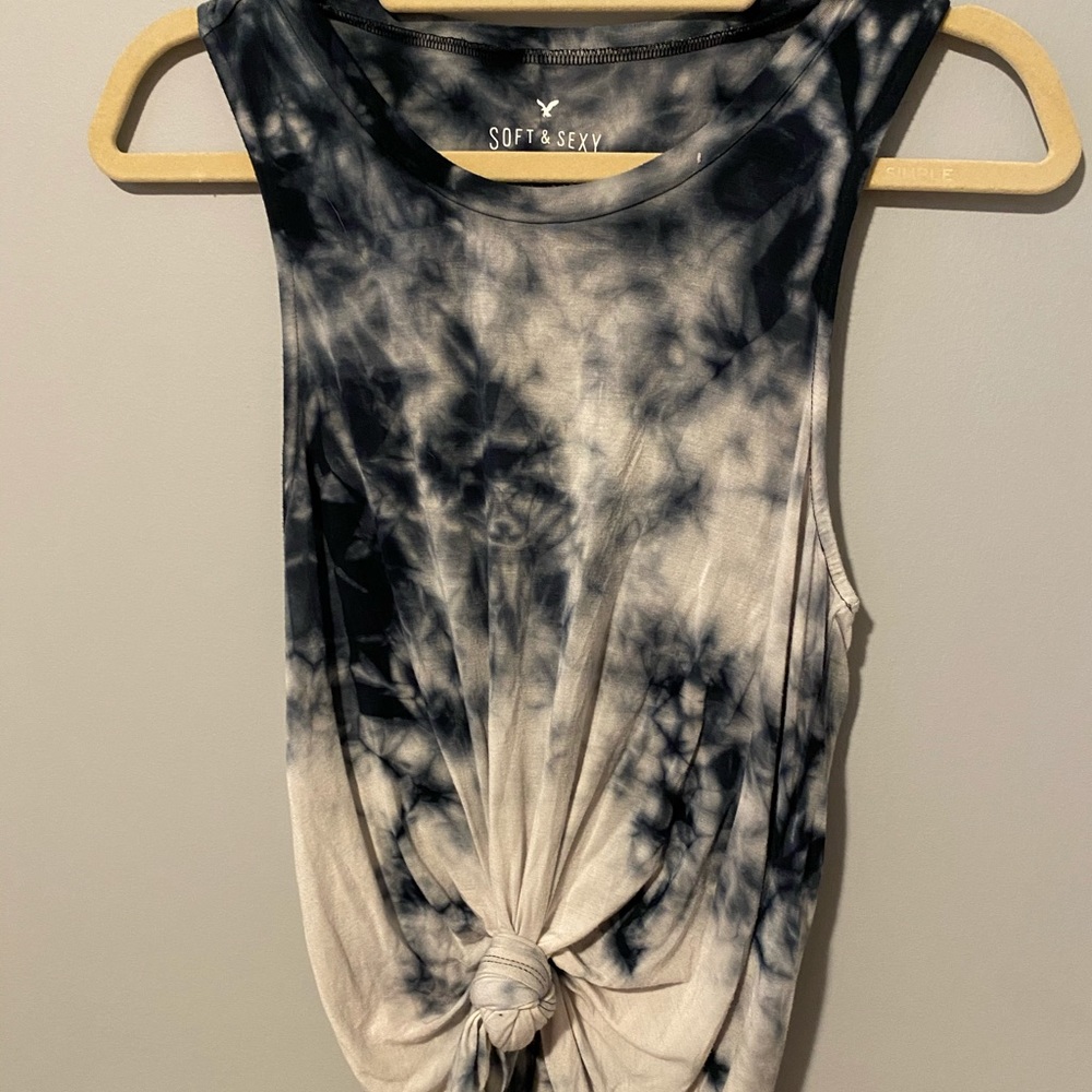 American eagle tie dye tank